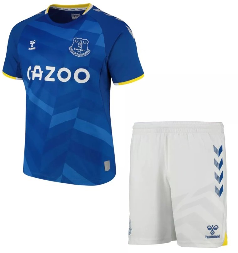 Kit infantil I Everton 2021 2022 Hummel oficial